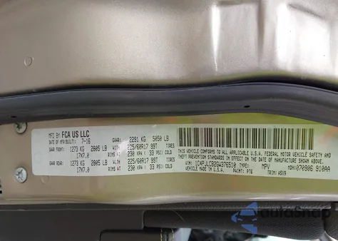 2016 Jeep Cherokee Latitude из США, поврежденный, VIN 1C4PJLCB2GW376510